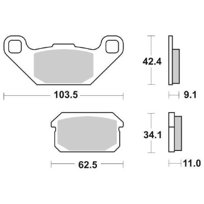 PASTIGLIE FRENO SBS 848SI