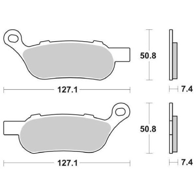 PASTIGLIE FRENO POSTERIORE SBS 854H.LS