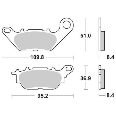 PASTIGLIE FRENO SBS 858HF