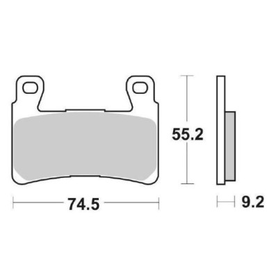 PASTIGLIE FRENO ANTERIORE SBS 860H.HS