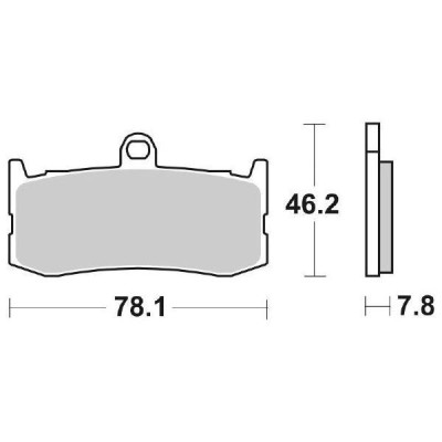 PASTIGLIE FRENO ANTERIORE SBS 864HS