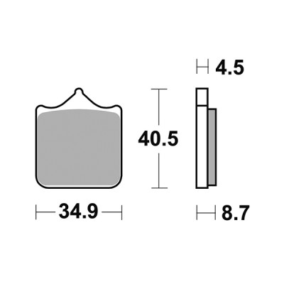 PASTIGLIE FRENO ANTERIORE RACING SBS 870DS-2