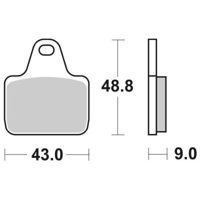 PASTIGLIE FRENO ANTERIORE RACING SBS 887DS-1