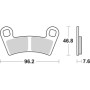 PASTIGLIE FRENO SBS 898PSI