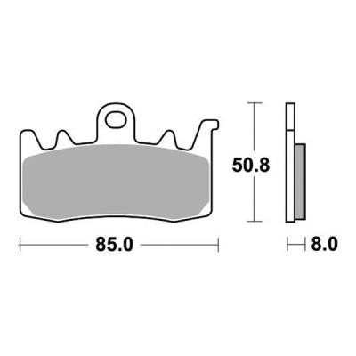 PASTIGLIE FRENO ANTERIORE RACING SBS 900RST