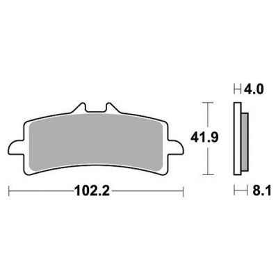 PASTIGLIE FRENO ANTERIORE RACING SBS 901DS-2