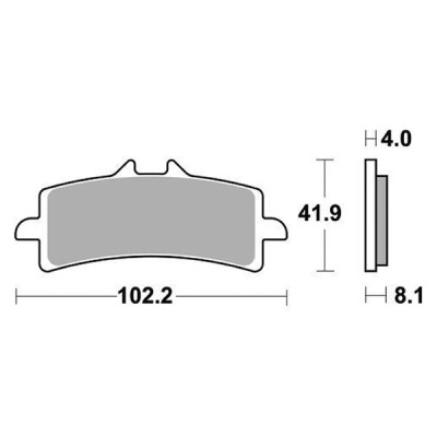 PASTIGLIE FRENO ANTERIORE RACING SBS 901RST