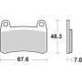 PASTIGLIE FRENO ANTERIORE SBS 933HS