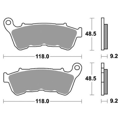 PASTIGLIE FRENO ANTERIORE SBS 934H.HS