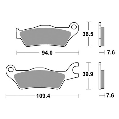 PASTIGLIE FRENO ANTERIORE RACING SBS 951RS