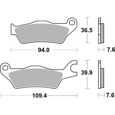 PASTIGLIE FRENO ANTERIORE RACING SBS 951RST