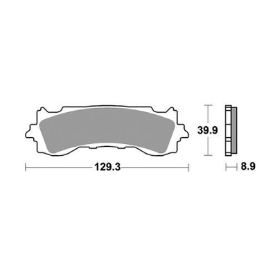 PASTIGLIE FRENO ANTERIORE SBS 952HS