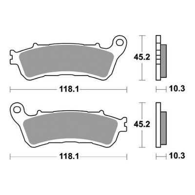 PASTIGLIE FRENO ANTERIORE SBS 953SP