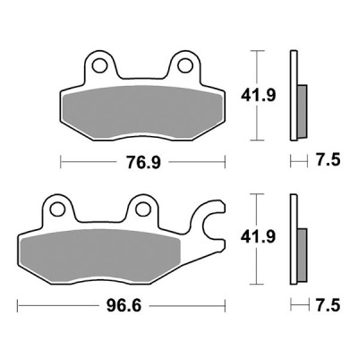 PASTIGLIE FRENO ANTERIORE RACING SBS 955DS-1