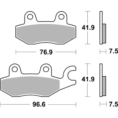 PASTIGLIE FRENO ANTERIORE RACING SBS 955RST