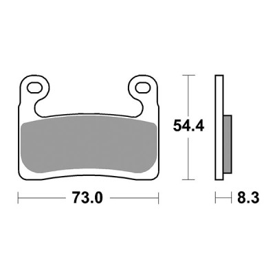 PASTIGLIE FRENO ANTERIORE RACING SBS 960DS-1