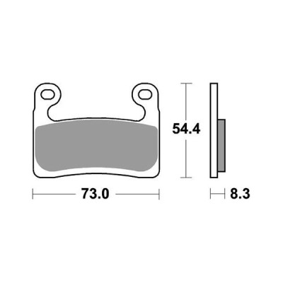 PASTIGLIE FRENO ANTERIORE RACING SBS 960RST