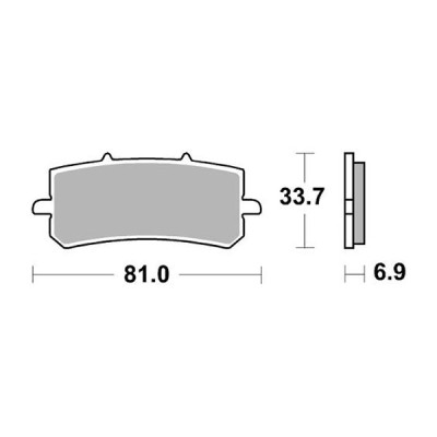 PASTIGLIE FRENO SBS 962RST