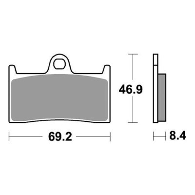 PASTIGLIE FRENO SBS 966DS-1