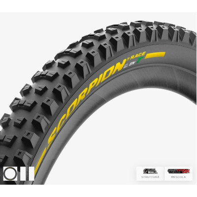 COPERTONE SCORPION RACE ENDURO T - 29X2.50, GIALLO, DUALWALL