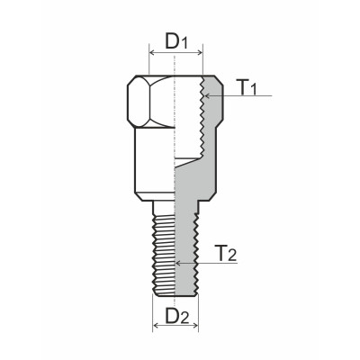 ADATTATORE SPECCHIETTO RMS M8 DESTRO - M8 SINISTRO - M8 SINISTRO