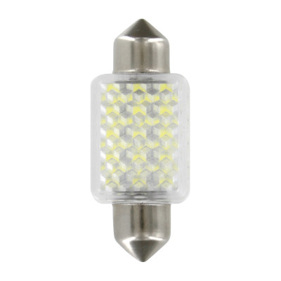 12V LED SERIES - 27 SMD X 1 CHIPS - 15X35 MM - SV8,5-8 - 1 PZ  - D/BLISTER - BIANCO - DOPPIA POLARITÀ