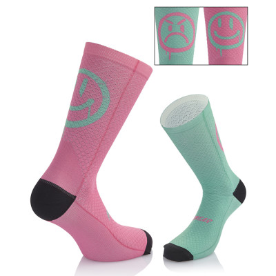 Calzino smile emotions rosa/verde acqua h20 l/xl