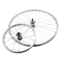 RUOTA ANTERIORE TOURING OLANDA 26X3/8 - PERNO 5/16, CUSCINETTI, MOZZO ALLUMINIO, CERCHIO ALLUMINIO - PERNO 5/16, CUSCINETTI, MOZ