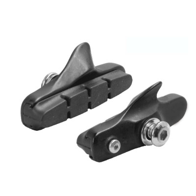 COPPIA PATTINI FRENO PER PINZA FRENO SHIMANO - 55 MM, NERO - 55 MM, NERO