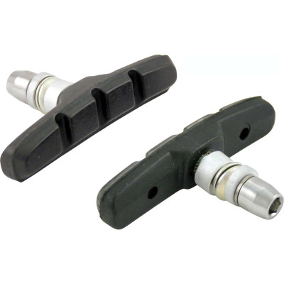 COPPIA PATTINI FRENO V-BRAKE DADO 70MM - NERO - NERO