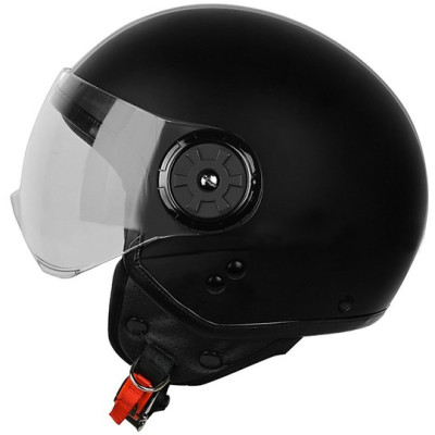 CASCO JET NEON SOLID NERO OPACO