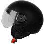 CASCO JET NEON SOLID NERO OPACO