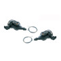 COPPIA COMANDI CAMBIO DLM 933 COMPATIBILE SHIMANO - 3 X 9V, COLLARINO, CON DISPLAY, NERO - 3 X 9V, COLLARINO, CON DISPLAY, NERO